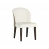 Gisele Dining Chair - Polo Club Muslin / Tobacco Tan - Angled View - Gisele Dining Chair - Polo Club Muslin / Tobacco Tan - Angled View
