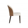 Gisele Dining Chair - Polo Club Muslin / Tobacco Tan - Side Angle