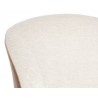 Gisele Dining Chair - Polo Club Muslin / Tobacco Tan - Seat Back Close-up
