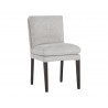 Kansas Dining Chair - Belfast Heather Grey - Angled View