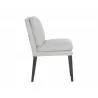 Kansas Dining Chair - Belfast Heather Grey - Side Angle - Kansas Dining Chair - Belfast Heather Grey - Side Angle