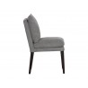 Kansas Dining Chair - Belfast Koala Grey - Side Angle