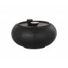 Zenzi End Table - Bravo Black - Front with Decor - Zenzi End Table - Bravo Black - Front with Decor