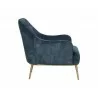 Sunpan Cameron Lounge Chair In Nono Petrol - Side - Sunpan Cameron Lounge Chair In Nono Petrol - Side