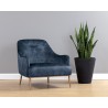 Sunpan Cameron Lounge Chair In Nono Petrol - Lifestyle