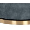 Sunpan Casey Swivel Lounge Chair In Nono Petrol - Leg Base Close-up