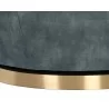 Sunpan Casey Swivel Lounge Chair In Nono Petrol - Leg Base Close-up - Sunpan Casey Swivel Lounge Chair In Nono Petrol - Leg Base Close-up
