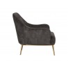 Sunpan Cameron Lounge Chair In Nono Shitake - Side