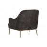 Sunpan Cameron Lounge Chair In Nono Shitake - Back Angle