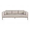 Sunpan Burr Sofa in Bali Bone Leather - Front