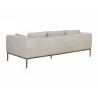 Sunpan Burr Sofa in Bali Bone Leather - Back Angle - Sunpan Burr Sofa in Bali Bone Leather - Back Angle