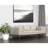 Sunpan Burr Sofa in Bali Bone Leather - Lifestyle