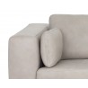 Sunpan Burr Sofa in Bali Bone Leather - Arm Close-up