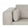 Sunpan Burr Sofa in Bali Bone Leather - Arm Close-up - Sunpan Burr Sofa in Bali Bone Leather - Arm Close-up