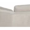 Sunpan Burr Sofa in Bali Bone Leather - Back View Edge - Sunpan Burr Sofa in Bali Bone Leather - Back View Edge