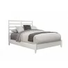 Alpine Furniture Flynn Retro Queen Bed in White - Angled - Alpine Furniture Flynn Retro Queen Bed in White - Angled
