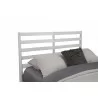 Alpine Furniture Flynn Retro Queen Bed in White - Headboard Angled - Alpine Furniture Flynn Retro Queen Bed in White - Headboard Angled