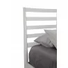 Alpine Furniture Flynn Retro Queen Bed in White - Headboard Close-up - Alpine Furniture Flynn Retro Queen Bed in White - Headboard Close-up