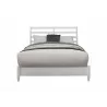 Alpine Furniture Flynn Retro Queen Bed in White - Front - Alpine Furniture Flynn Retro Queen Bed in White - Front