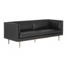 Sunpan Batavia Sofa in Vintage Black - Angled