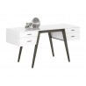 Sunpan Cole Desk - Angled with Decor