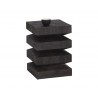 Sunpan Cormac End Table - Front Side Angle with Decor