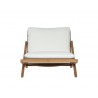 Sunpan Bari Lounge Chair in Natural And Regency White - Front