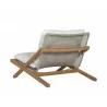 Sunpan Bari Lounge Chair in Natural And Regency White - Back Angled - Sunpan Bari Lounge Chair in Natural And Regency White - Back Angled