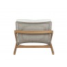 Sunpan Bari Lounge Chair in Natural And Regency White - Back View