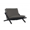 Sunpan Bari Lounge Chair in Charcoal And Gracebay Dark Grey - Angled