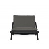 Sunpan Bari Lounge Chair in Charcoal And Gracebay Dark Grey - Front