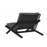 Sunpan Bari Lounge Chair in Charcoal And Gracebay Dark Grey - Back Angled
