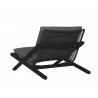 Sunpan Bari Lounge Chair in Charcoal And Gracebay Dark Grey - Back Angled - Sunpan Bari Lounge Chair in Charcoal And Gracebay Dark Grey - Back Angled