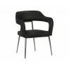 Kenny Dining Armchair - Bravo Black - Angled View - Kenny Dining Armchair - Bravo Black - Angled View