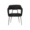 Kenny Dining Armchair - Bravo Black - Front View
