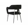 Kenny Dining Armchair - Bravo Black - Back Angle - Kenny Dining Armchair - Bravo Black - Back Angle
