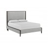  Sunpan Colette Bed In Brown And Belfast Heather Grey - Angled View