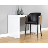 Carter Counter Stool - Napa Black / Napa Cognac - Lifestyle