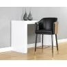 Carter Counter Stool - Napa Black / Napa Cognac - Lifestyle - Carter Counter Stool - Napa Black / Napa Cognac - Lifestyle