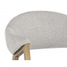 Sunpan Burgos Dining Armchair in Belfast Heather Grey - Seat Back