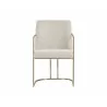 Sunpan Rayla Dining Armchair Belfast Oatmeal Front - Sunpan Rayla Dining Armchair Belfast Oatmeal Front