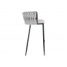 Sarai Barstool - Belfast Heather Grey - Side Angle