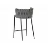 Sarai Counter Stool - Belfast Koala Grey - Back Angle - Sarai Counter Stool - Belfast Koala Grey - Back Angle