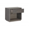 Sunpan Altman Nightstand - Angled with Opened Drawers