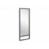 Sunpan Bridgeport Floor Mirror in Dark Brown - Angled - Sunpan Bridgeport Floor Mirror in Dark Brown - Angled