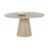 Sunpan Althea Dining Table - Round in Light Oak 54" -  Front Angle