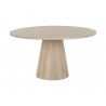 Sunpan Althea Dining Table - Round in Light Oak 54" -  Front
