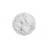 Sunpan Cara End Table In Marble Look And White - Table Top View