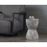 Sunpan Cara End Table In Marble Look And Grey - Lifestyle 2