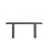 Sunpan Rebel Console Table Grey Marble / Charcoal Grey Front